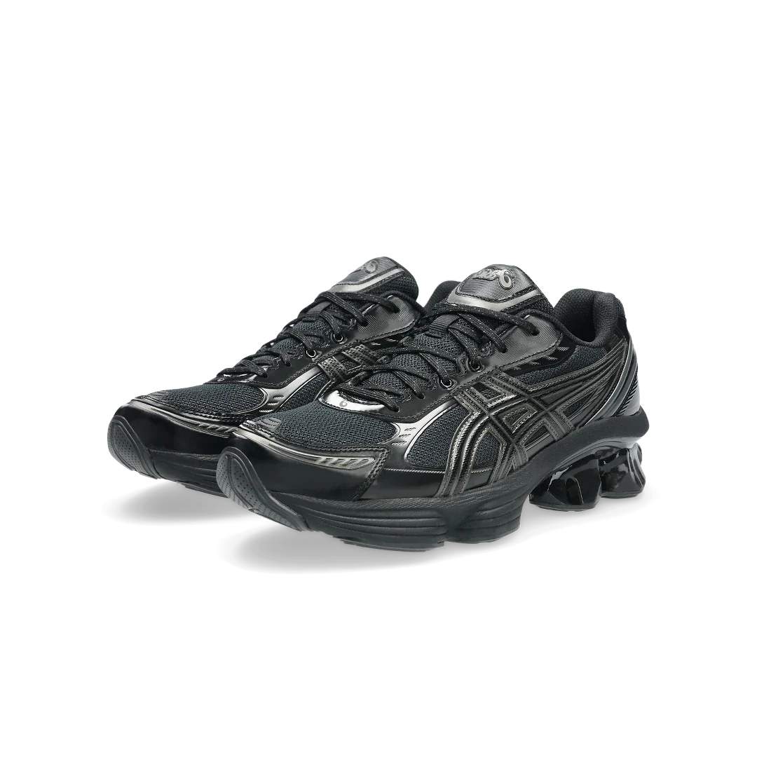 Overkicks - ASICS Gel-Kinetic Fluent Black Graphite Grey (1203A591-003) - vista trasera