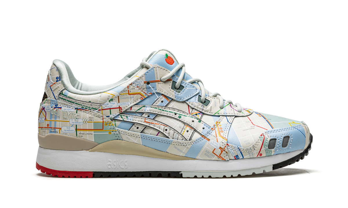 Overkicks - ASICS Gel-Lyte III atmos NYC Subway (1201A528-200) - detalle talon