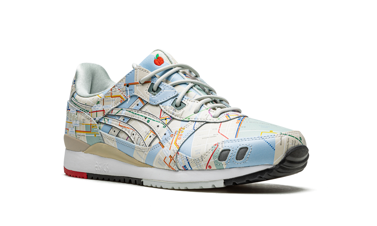 Overkicks - ASICS Gel-Lyte III atmos NYC Subway (1201A528-200) - detalle lateral interior