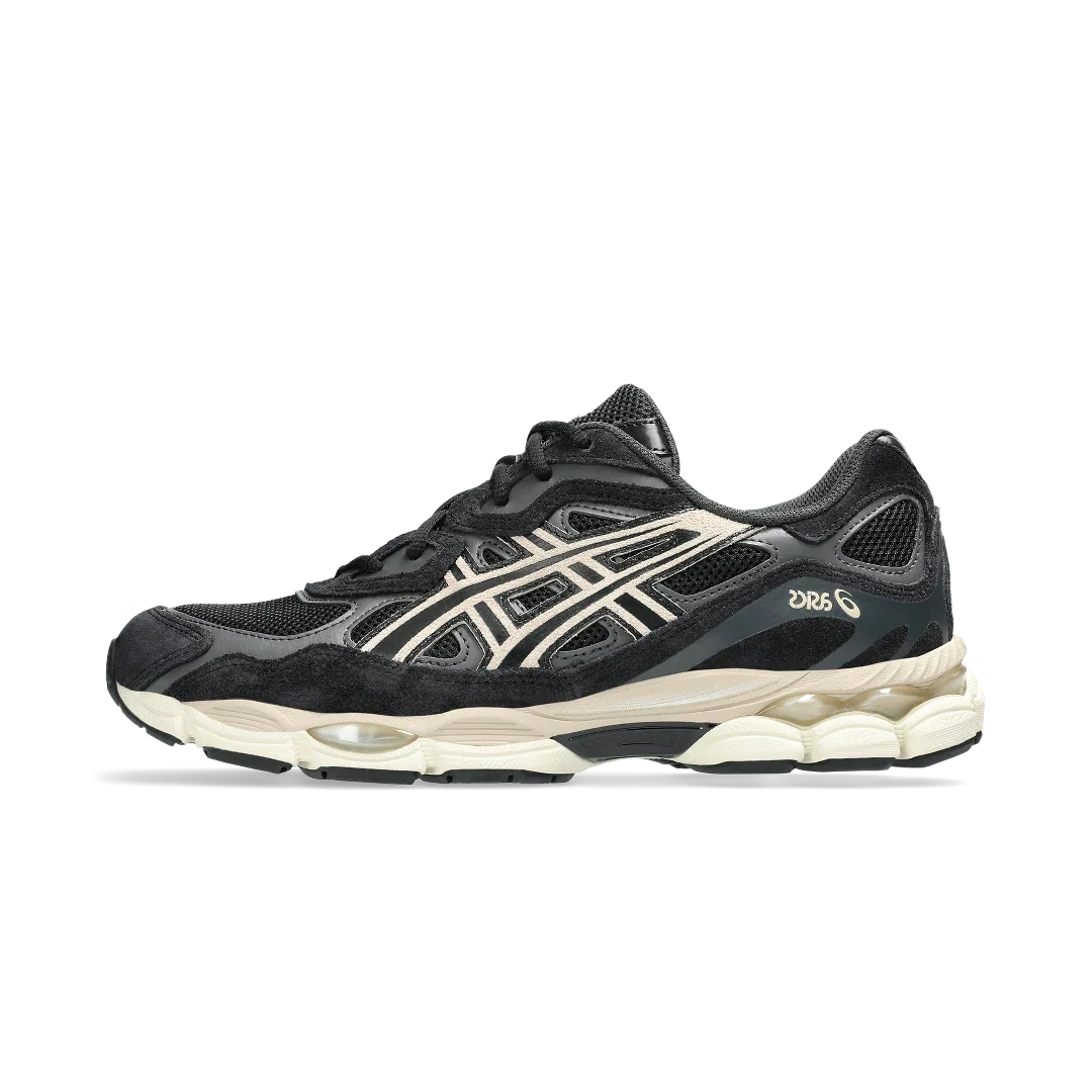 Overkicks - ASICS Gel-NYC Black Cream (1203A663-002) - vista lateral
