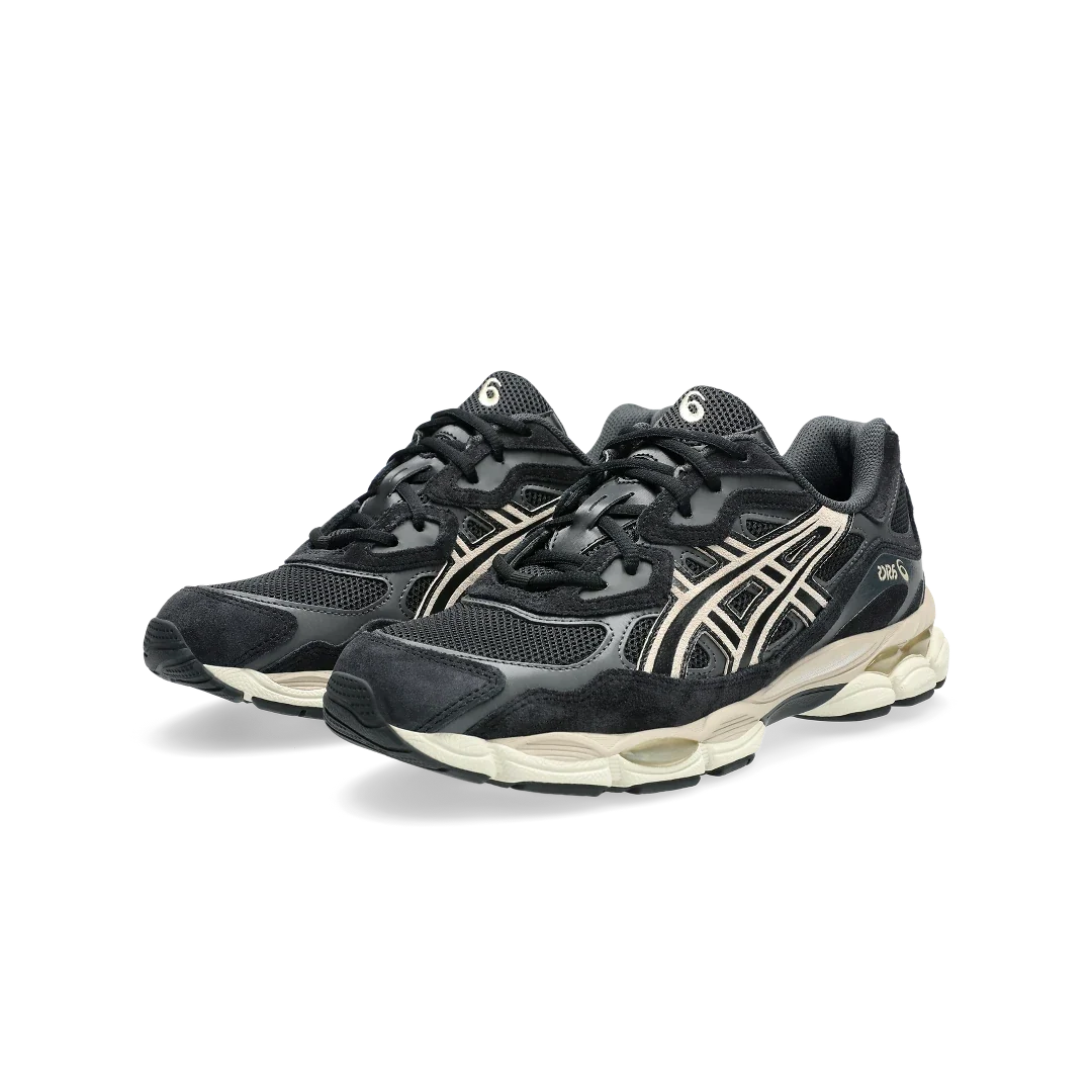 Overkicks - ASICS Gel-NYC Black Cream (1203A663-002) - vista trasera