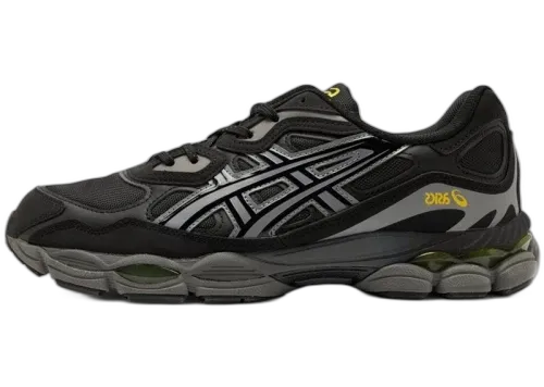Overkicks - ASICS Gel-NYC Black Grey Gold (1203A943-001) - vista lateral
