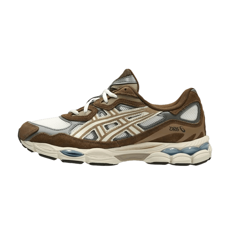 Overkicks - ASICS Gel-NYC Brown White Blue (1203A636-100) - vista lateral