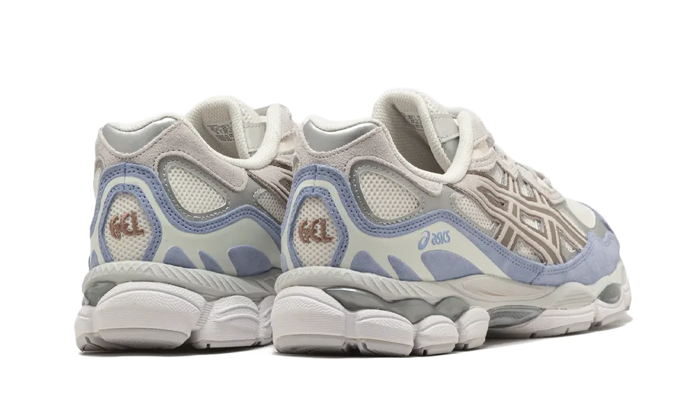 Overkicks - ASICS Gel-NYC Cream Cloud Grey Blue (1203A953-100) - par completo