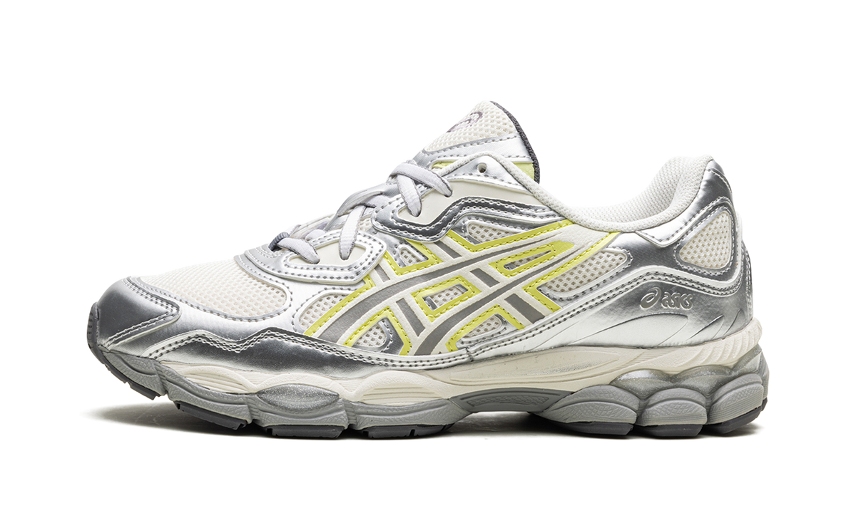Overkicks - ASICS Gel-NYC EMMI White Huddle Yellow (Womens) (1202A498-100) - vista lateral
