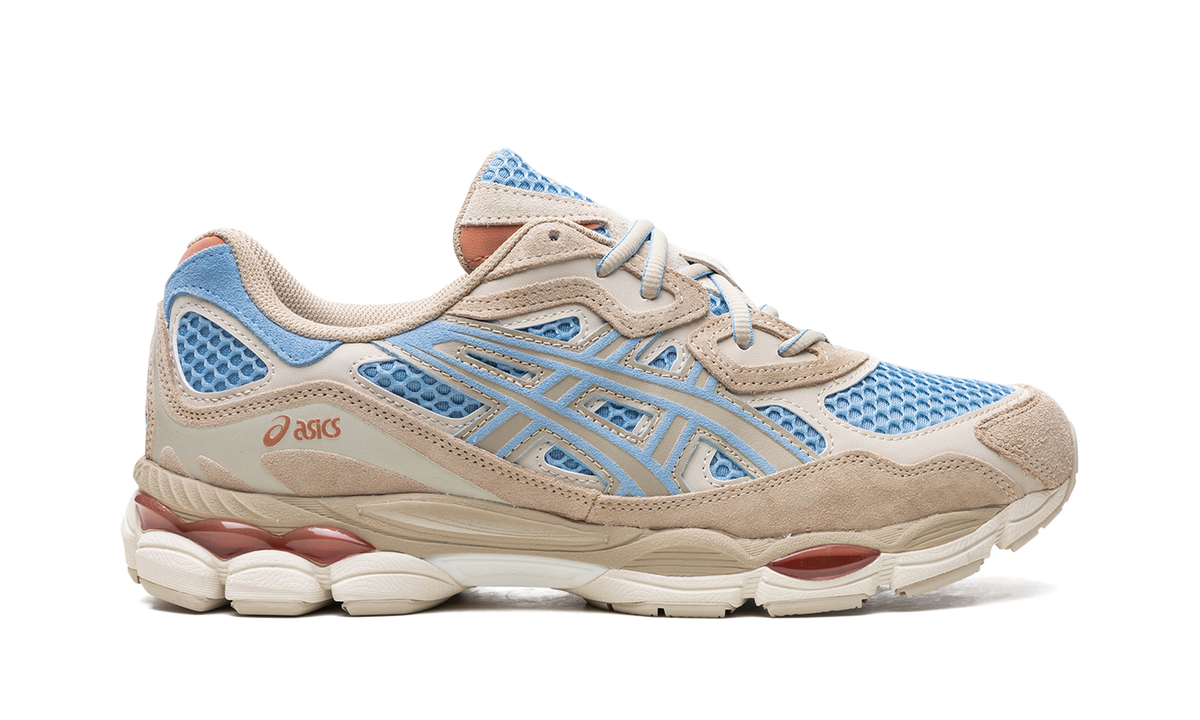Overkicks - ASICS Gel-NYC Harbor Blue Wood Crepe (1203A372-401) - detalle talon
