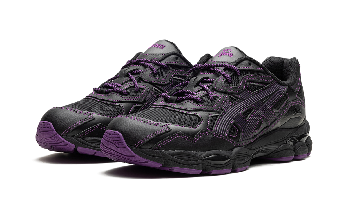 Overkicks - ASICS Gel-NYC Needles Black Purple (1201B008-001) - vista trasera