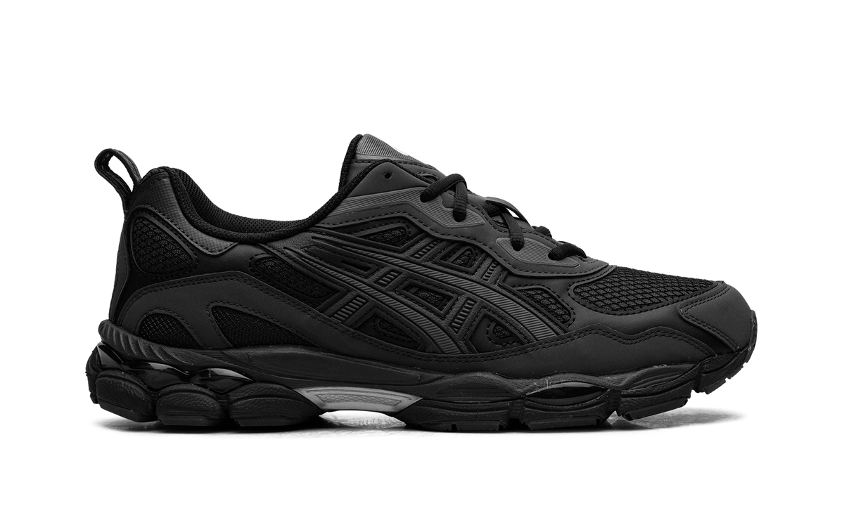 Overkicks - ASICS Gel-NYC RGD Black Graphite Grey (1203A735-001) - detalle talon