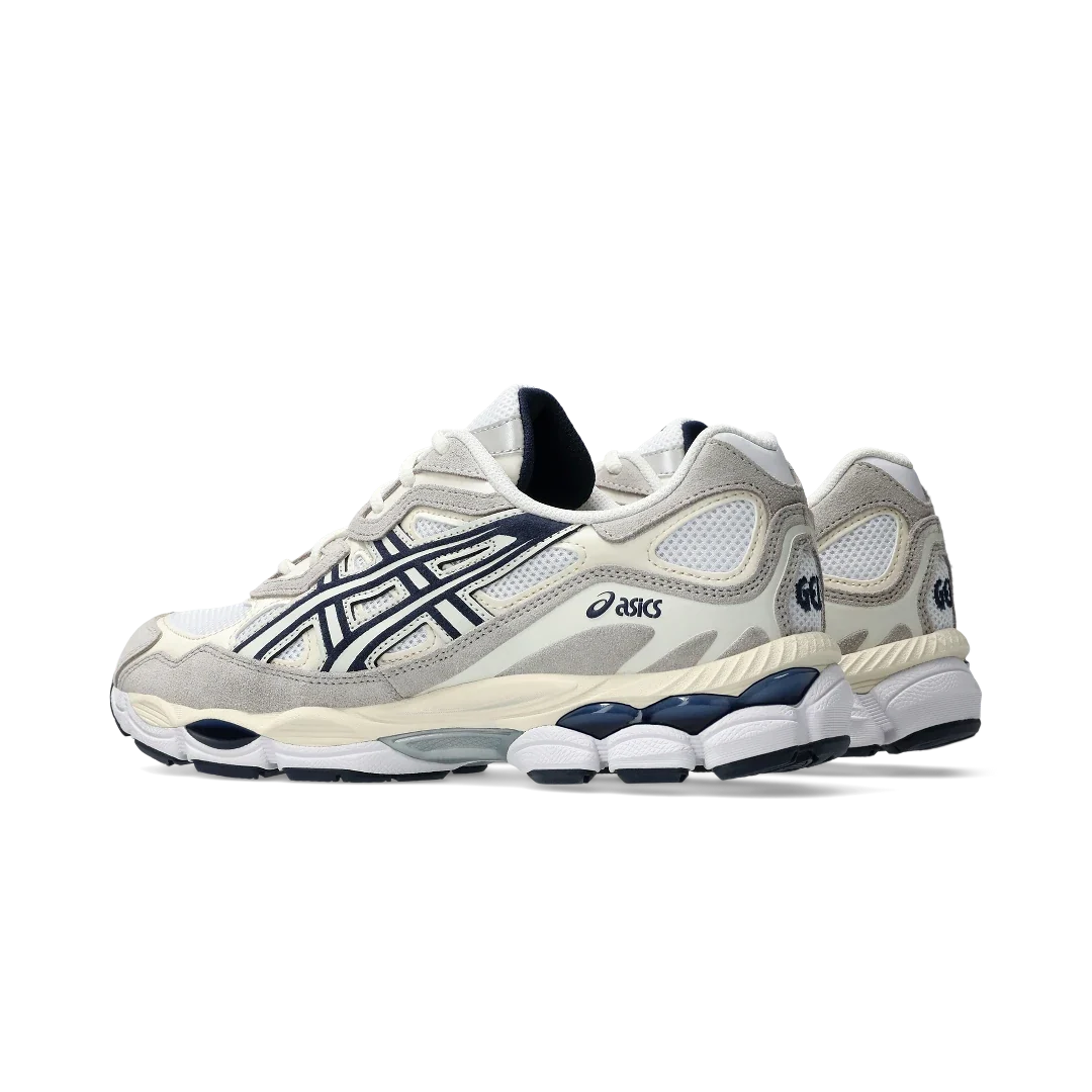 Overkicks - ASICS Gel-NYC White Grey Midnight (1203A788-101) - par completo