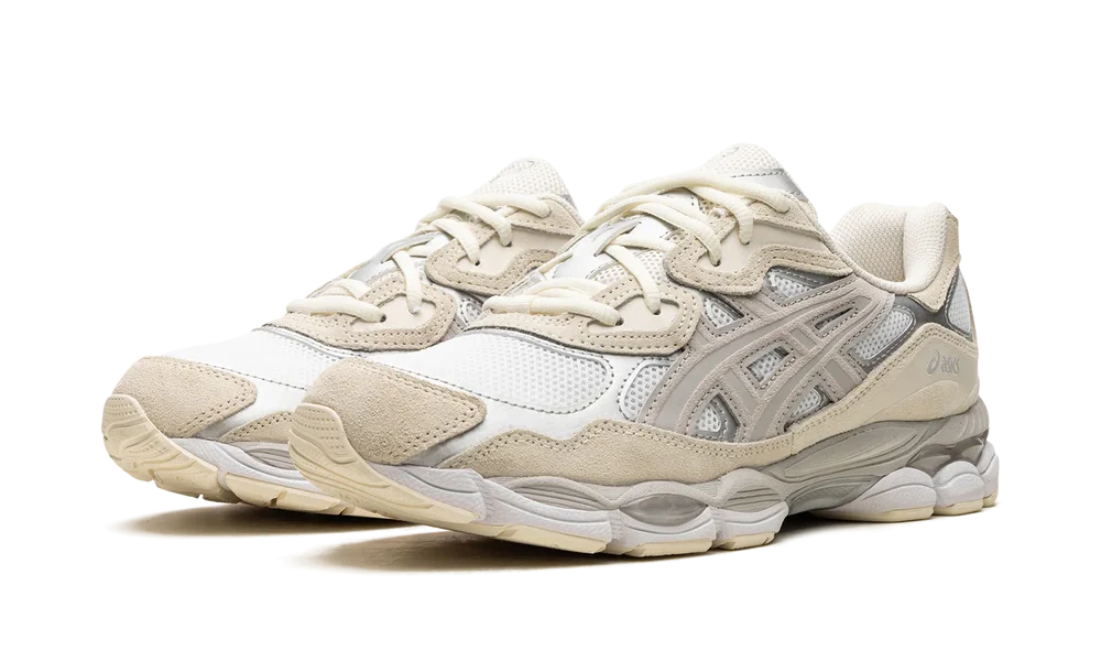 Overkicks - ASICS Gel-NYC White Oyster Grey (1201A789-105) - vista trasera