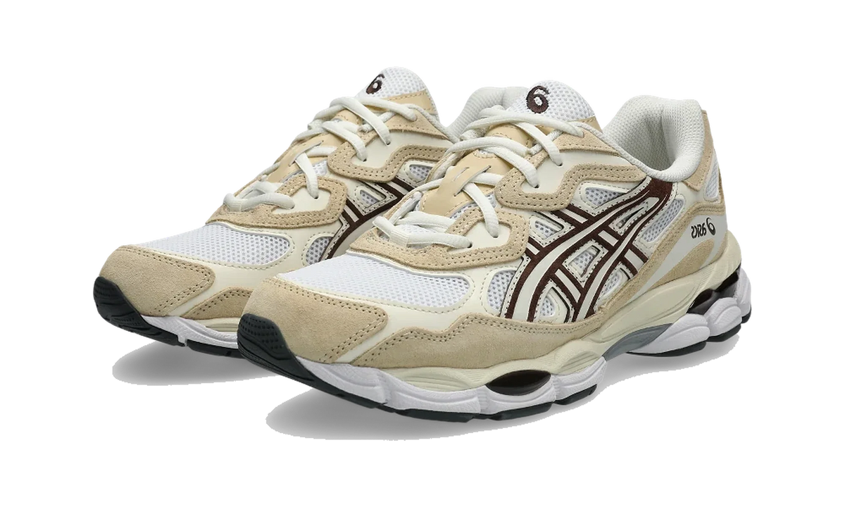 Overkicks - ASICS Gel-NYC White Roasted Coffee (1203A383-117) - vista trasera