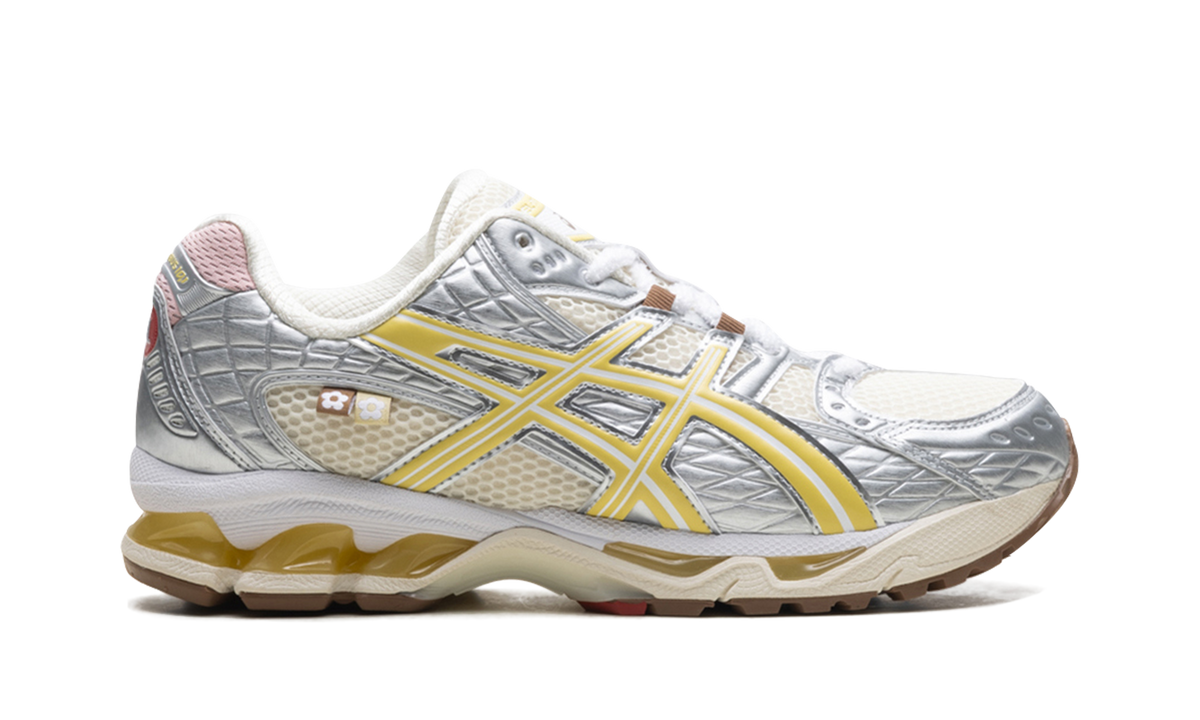 Overkicks - ASICS Gel-Nimbus 10.1 Vandy The Pink x atmos Banana Split Banana (1203A865-752) - detalle talon