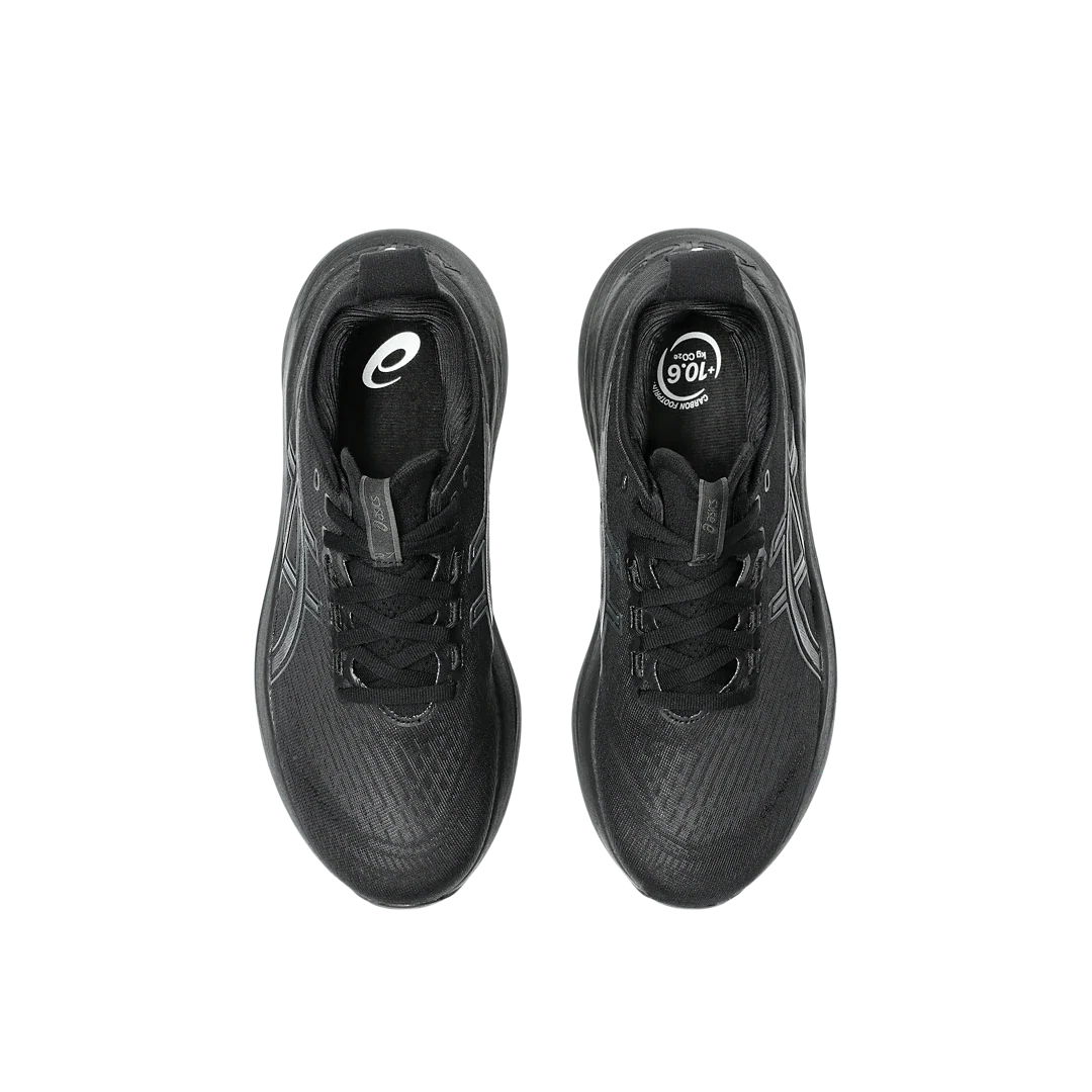 Overkicks - ASICS Gel-Nimbus 27 Black Graphite Grey (Womens) (1012B753-001) - detalle suela