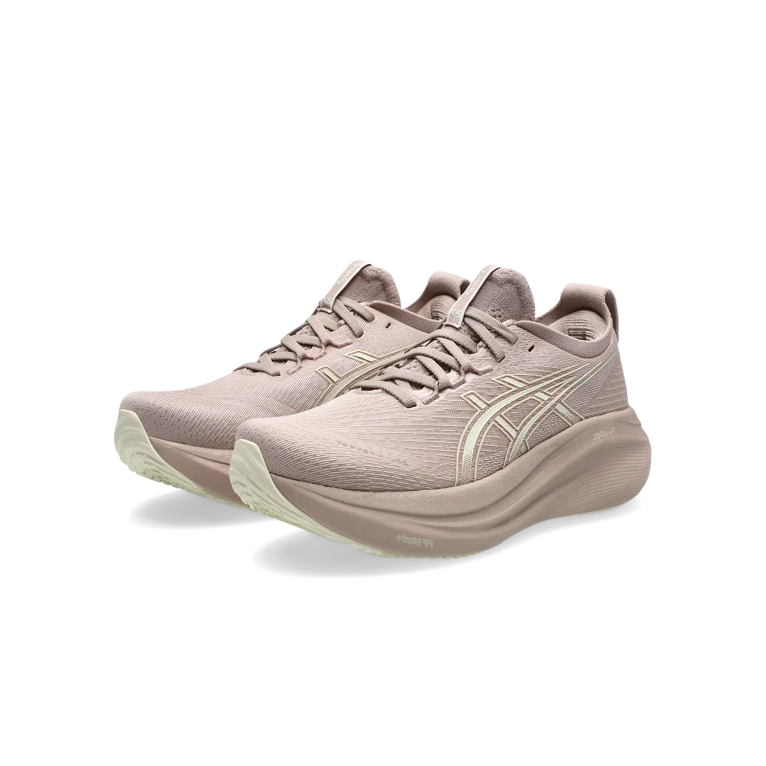 Overkicks - ASICS Gel-Nimbus 27 Fawn Birch (Womens) (1012B753-702) - vista trasera