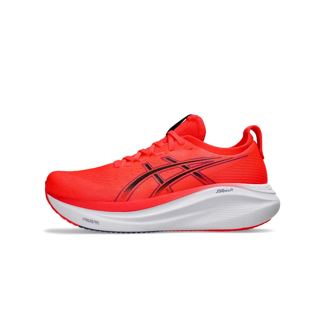 Overkicks - ASICS Gel-Nimbus 27 Flash Red Black (1011B958-600) - vista lateral