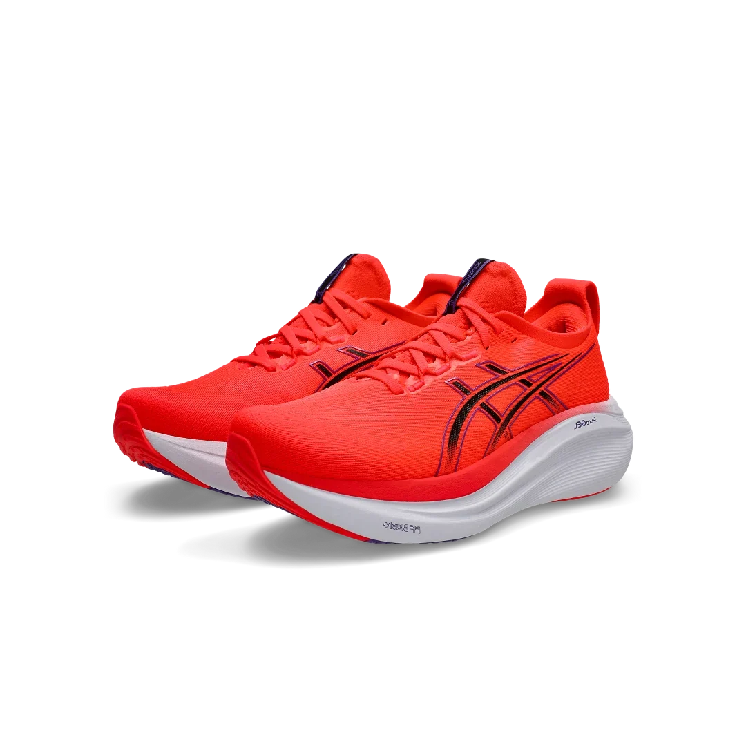 Overkicks - ASICS Gel-Nimbus 27 Flash Red Black (1011B958-600) - vista trasera