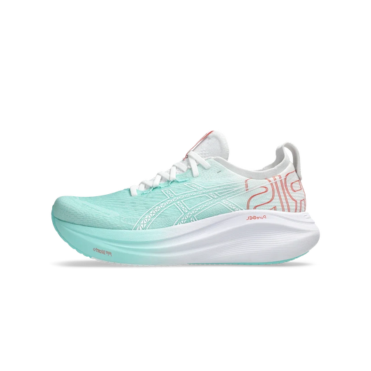 Overkicks - ASICS Gel-Nimbus 27 Illuminate Mint White (1011C105-400) - vista lateral