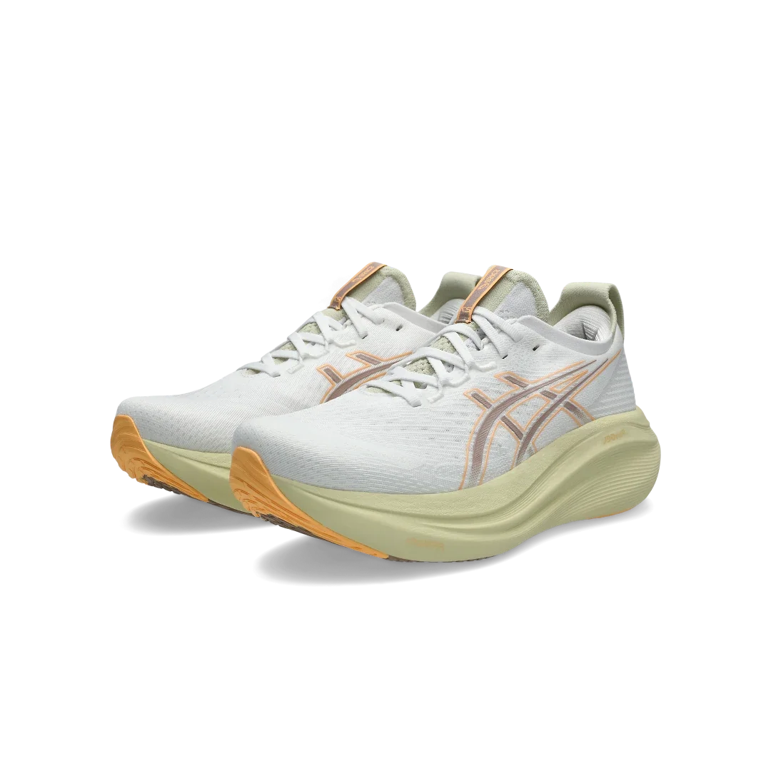 Overkicks - ASICS Gel-Nimbus 27 White Fawn (1011B958-102) - vista trasera