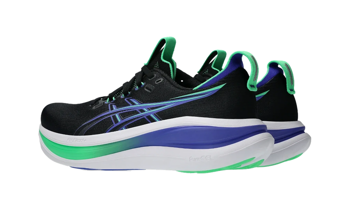 Overkicks - ASICS Gel-Nimbus 28 Black Cobalt Burst (1011C127-003) - par completo