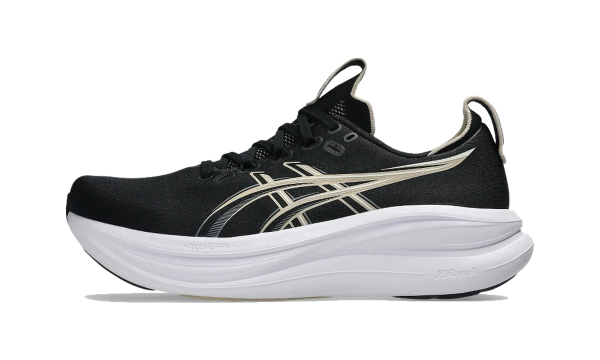 Overkicks - ASICS Gel-Nimbus 28 Black Feather Grey (1011C127-002) - vista lateral