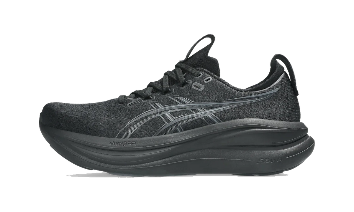 Overkicks - ASICS Gel-Nimbus 28 Black Graphite Grey (1011C127-001) - vista lateral