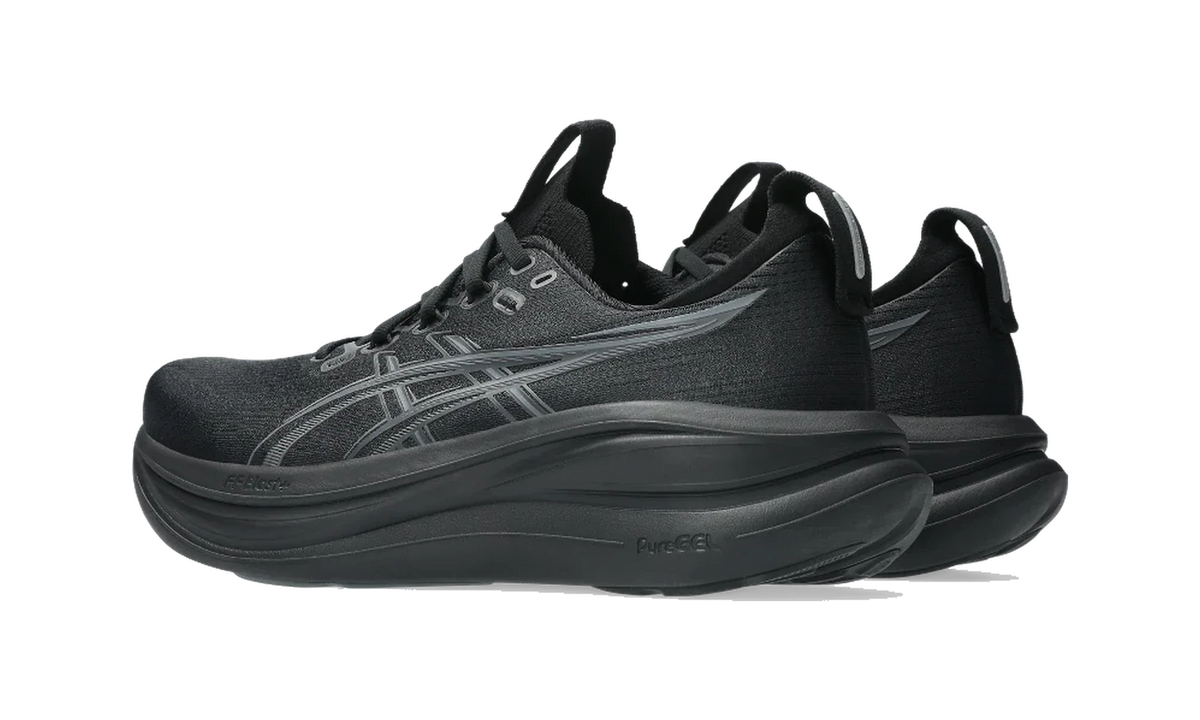Overkicks - ASICS Gel-Nimbus 28 Black Graphite Grey (1011C127-001) - par completo