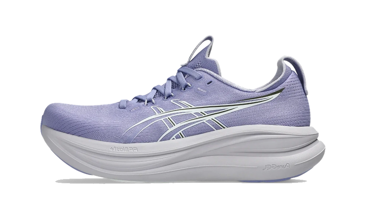 Overkicks - ASICS Gel-Nimbus 28 Bluebell White (Womens) (1012B899-500) - vista lateral