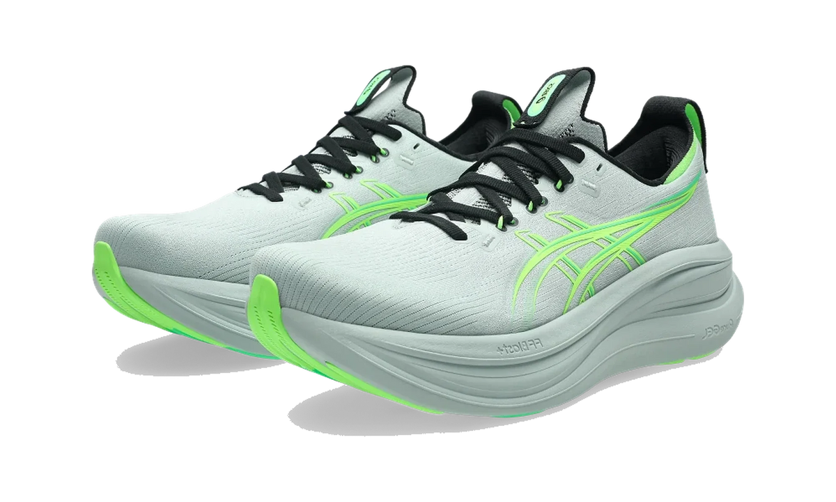 Overkicks - ASICS Gel-Nimbus 28 Cold Moss Illuminate Green (1011C127-400) - vista trasera