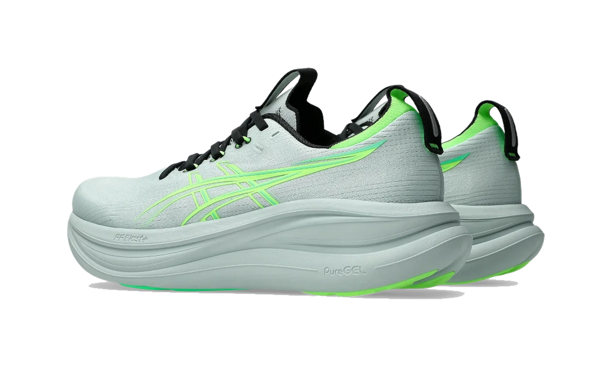 Overkicks - ASICS Gel-Nimbus 28 Cold Moss Illuminate Green (1011C127-400) - par completo