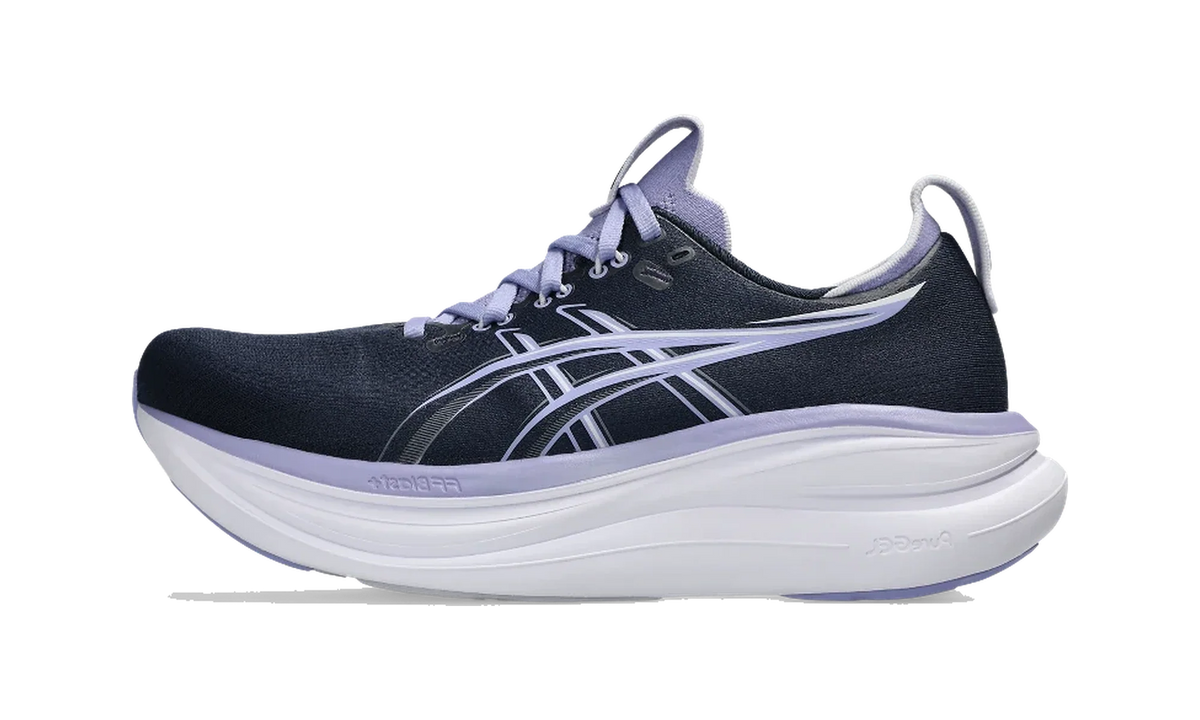 Overkicks - ASICS Gel-Nimbus 28 Midnight Bluebell (Womens) (1012B899-402) - vista lateral