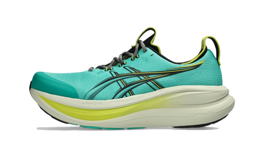 Overkicks - ASICS Gel-Nimbus 28 TR Aurora Green Black (1011C216-300) - vista lateral