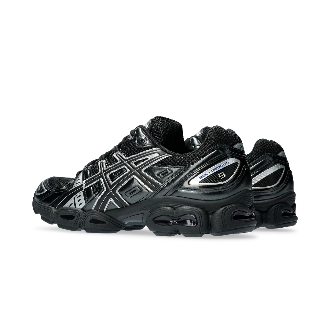 Overkicks - ASICS Gel-Nimbus 9 Black Pure Silver (1201A424-005) - par completo