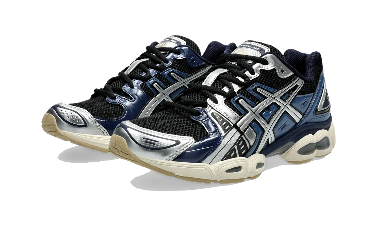Overkicks - ASICS Gel-Nimbus 9 Black Pure Silver Blue (1201A424-006) - vista trasera