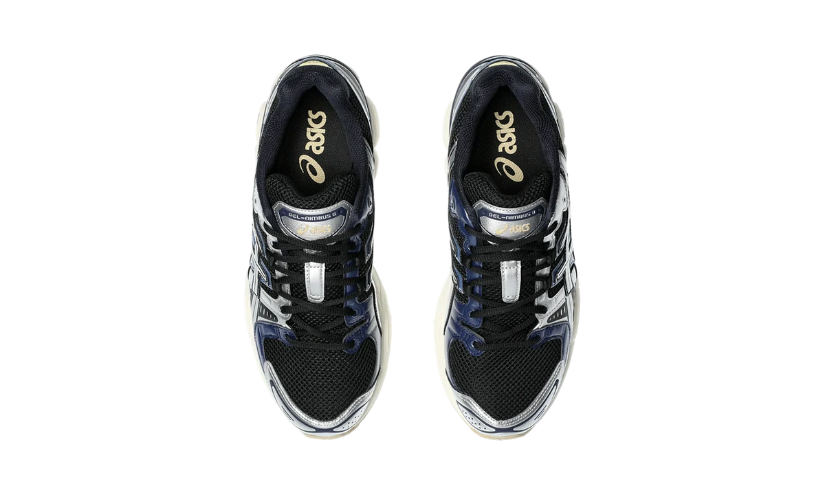 Overkicks - ASICS Gel-Nimbus 9 Black Pure Silver Blue (1201A424-006) - detalle suela