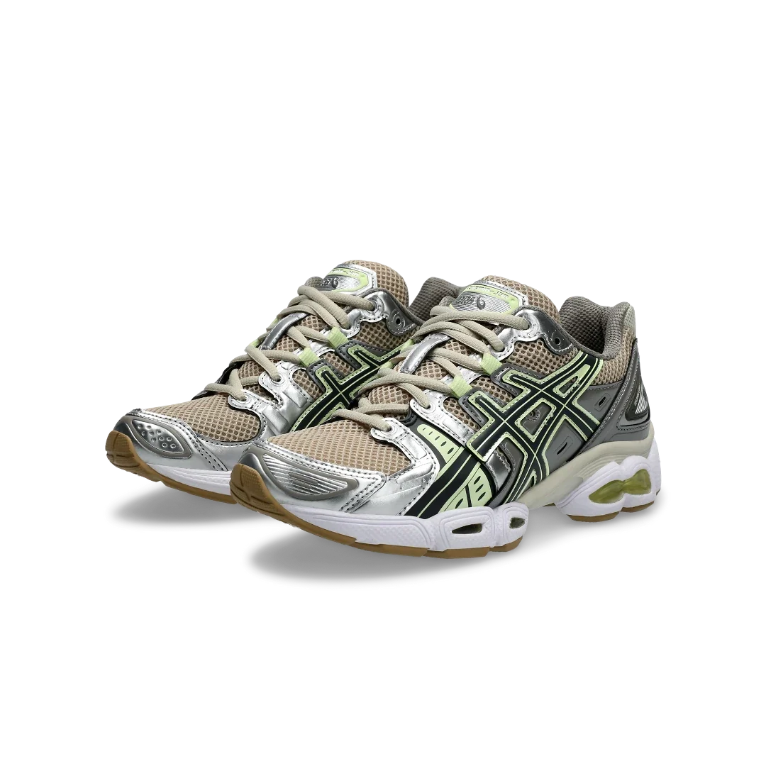 Overkicks - ASICS Gel-Nimbus 9 Feather Grey (Womens) (1202A278-021) - vista trasera