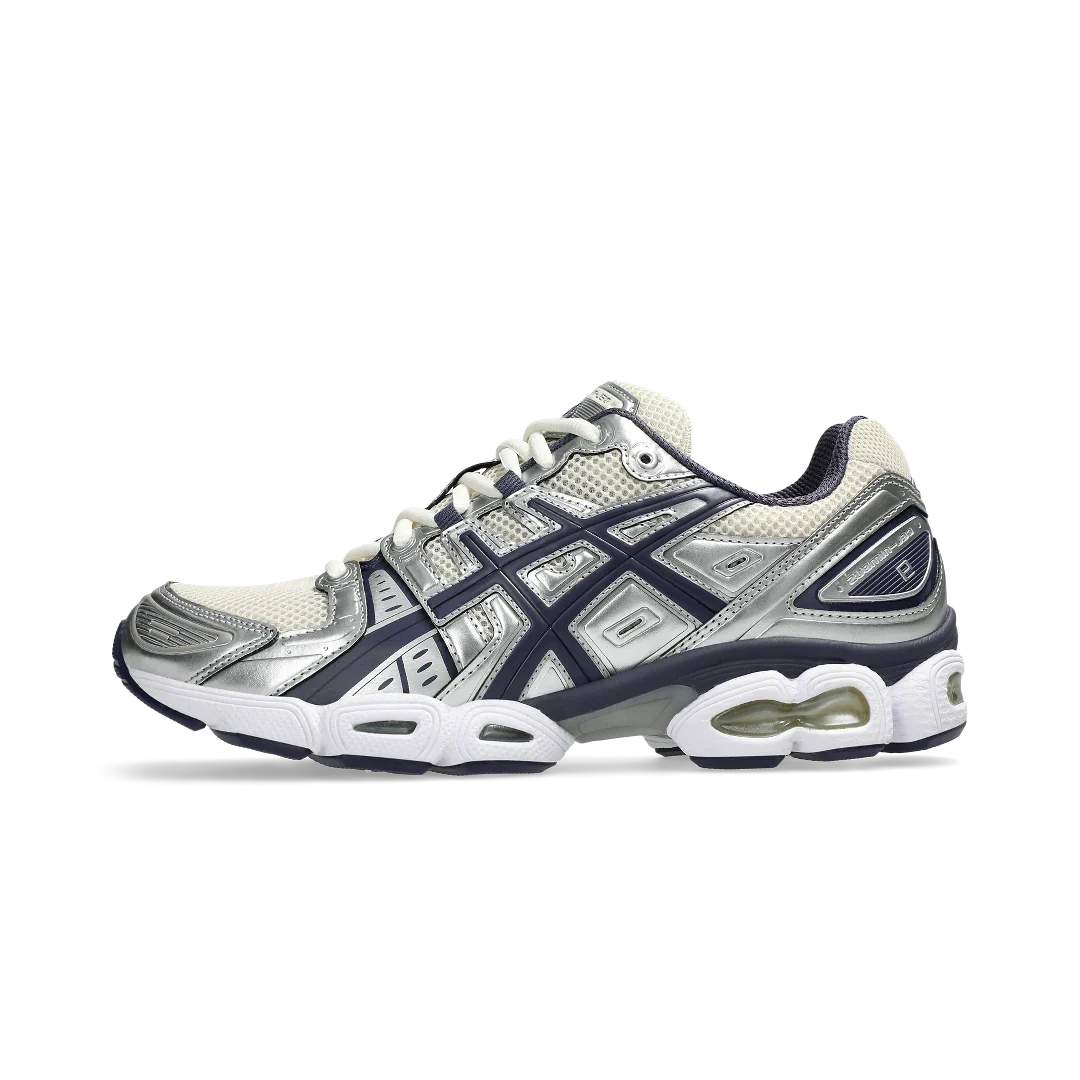Overkicks - ASICS Gel-Nimbus 9 Oatmeal Indigo Fog (1203A600-250) - vista lateral