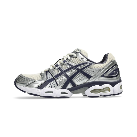 Overkicks - ASICS Gel-Nimbus 9 Oatmeal Indigo Fog (1203A600-250) - vista lateral