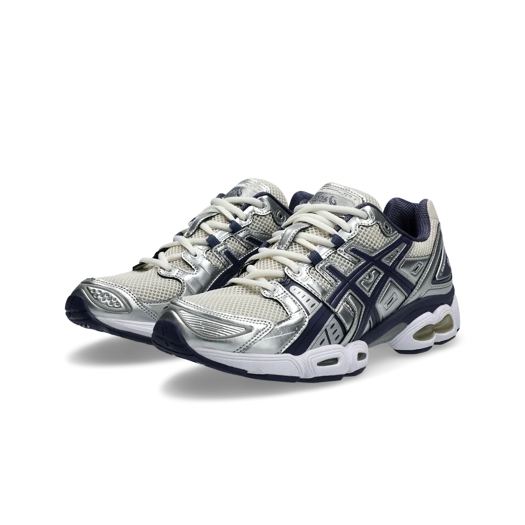 Overkicks - ASICS Gel-Nimbus 9 Oatmeal Indigo Fog (1203A600-250) - vista trasera