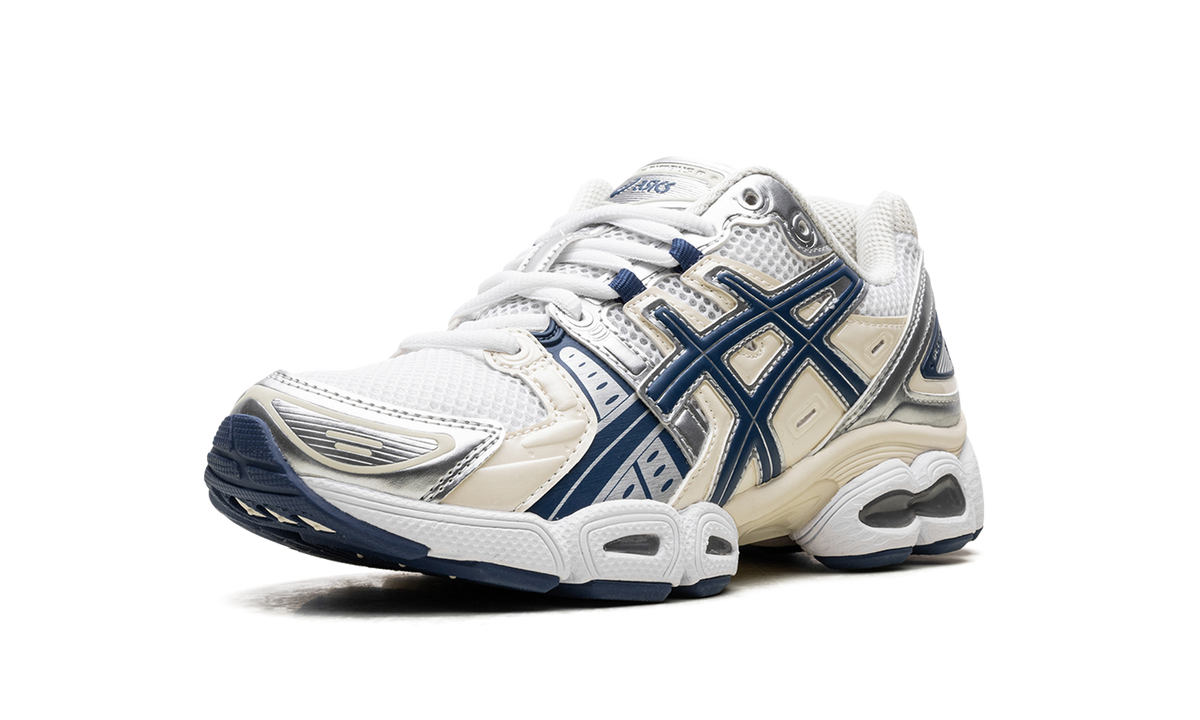 Overkicks - ASICS Gel-Nimbus 9 White Light Indigo (Womens) (1202A278-108) - detalle suela