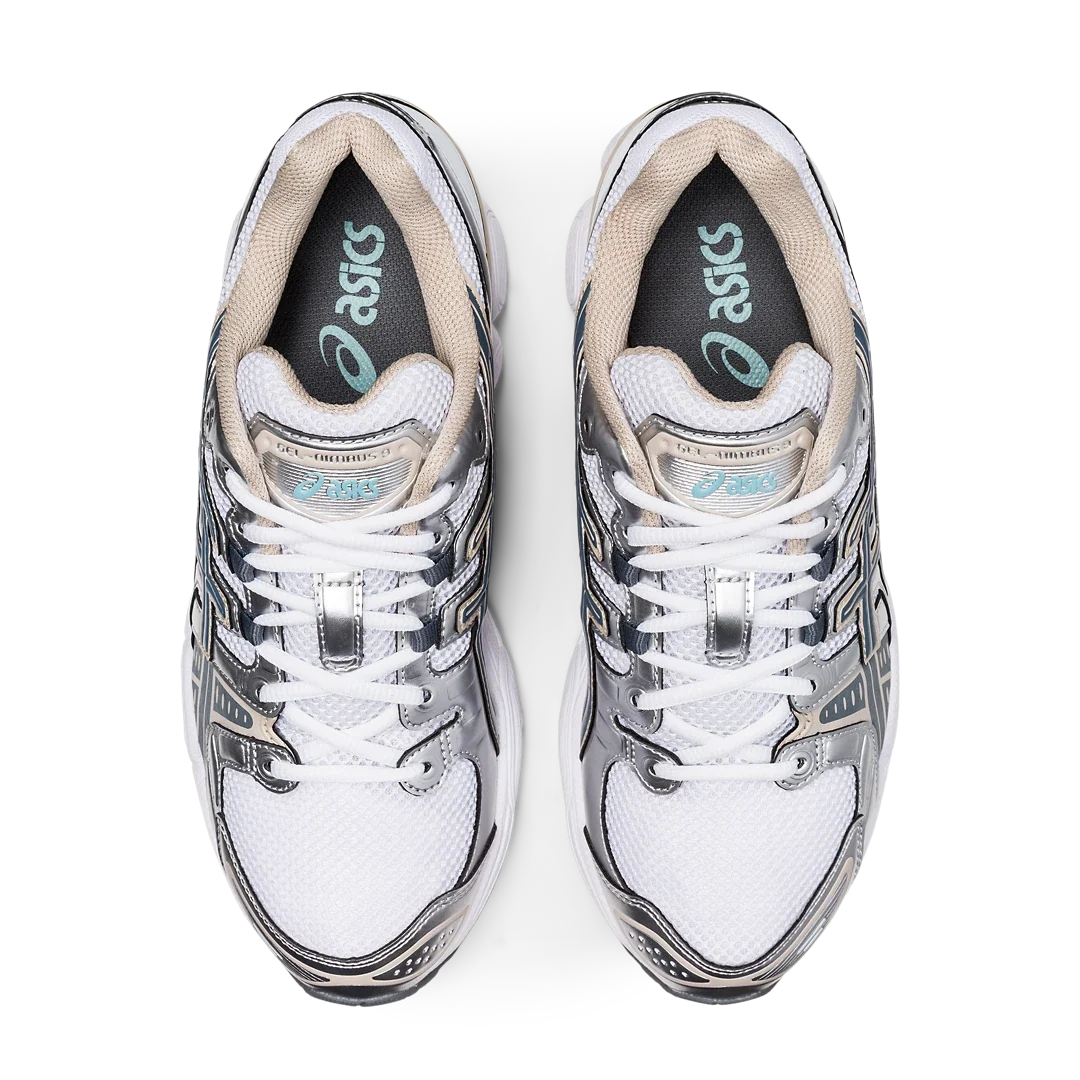 Overkicks - ASICS Gel-Nimbus 9 White Steel Grey (1201A424-102) - detalle suela