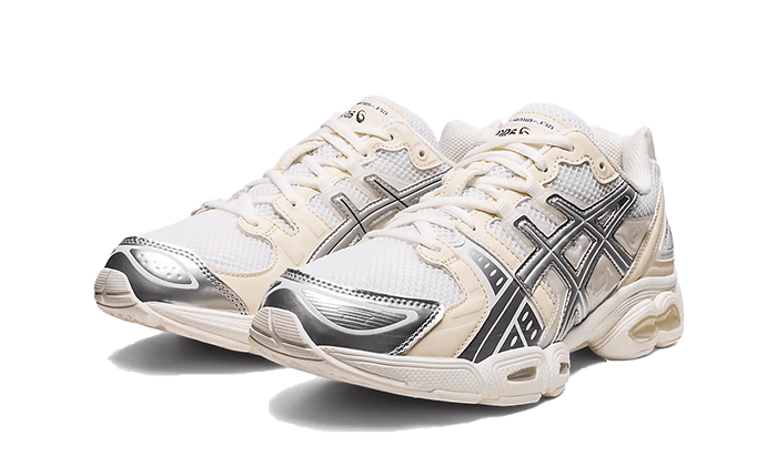 Overkicks - ASICS Gel-Nimbus 9 Wind And Sea White Silver (1201A801-100) - vista trasera
