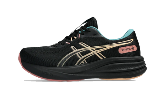 Overkicks - ASICS Gel-Pulse 17 Gore-Tex Black Apricot Crush (Womens) (1012B926-001) - vista lateral