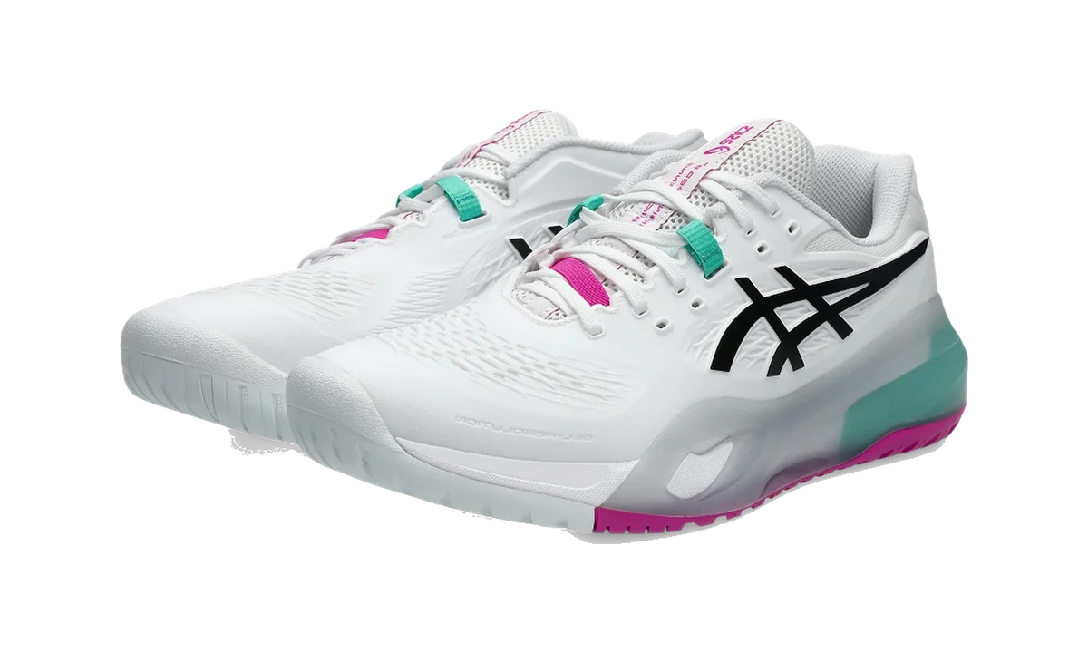 Overkicks - ASICS Gel-Resolution X White Aurora Green (1041A481-103) - vista trasera