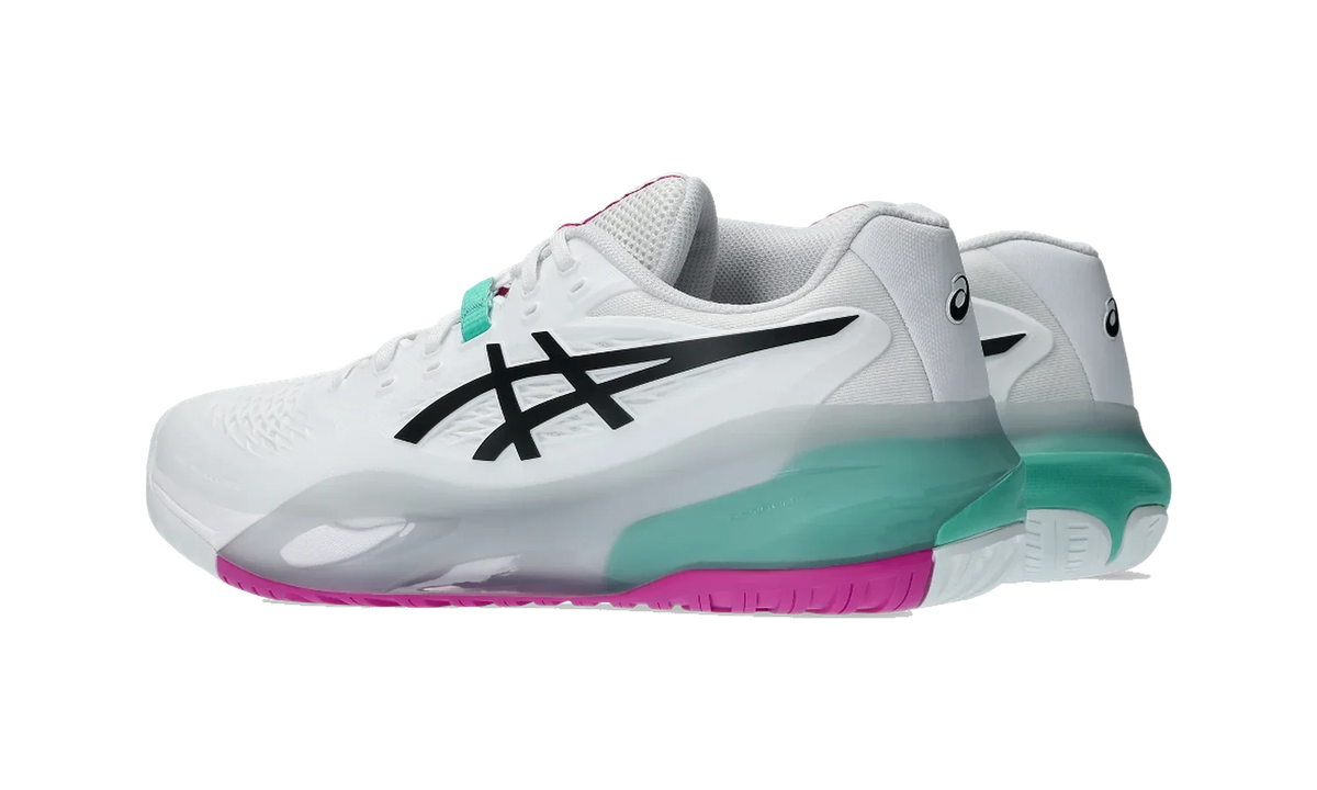 Overkicks - ASICS Gel-Resolution X White Aurora Green (1041A481-103) - par completo