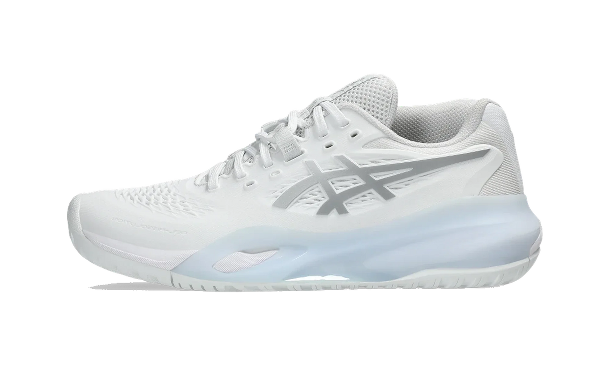 Overkicks - ASICS Gel-Resolution X White Pure Silver (Womens) (1042A279-100) - vista lateral