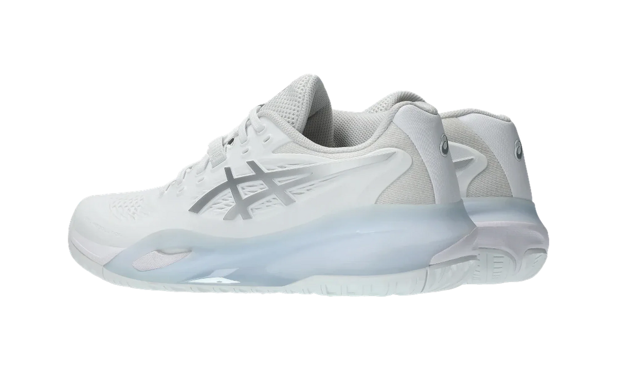 Overkicks - ASICS Gel-Resolution X White Pure Silver (Womens) (1042A279-100) - par completo