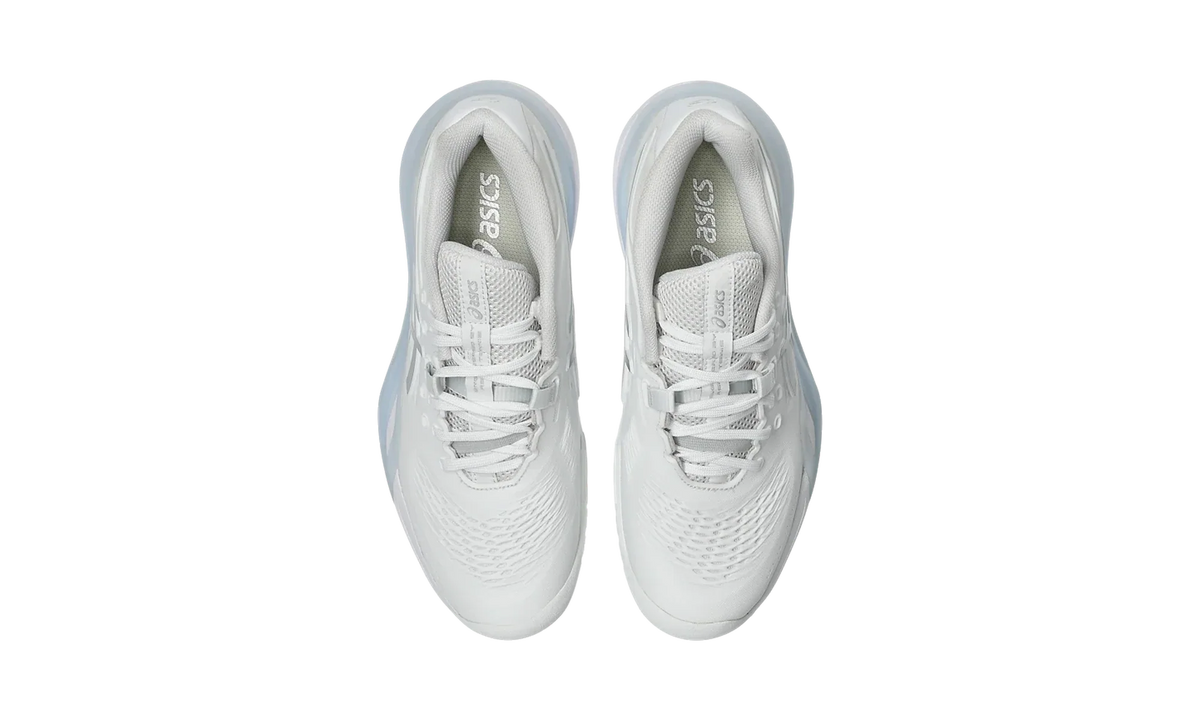 Overkicks - ASICS Gel-Resolution X White Pure Silver (Womens) (1042A279-100) - detalle suela