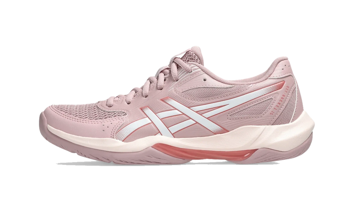 Overkicks - ASICS Gel-Rocket 12 Morganite White (Womens) (1072A119-700) - vista lateral