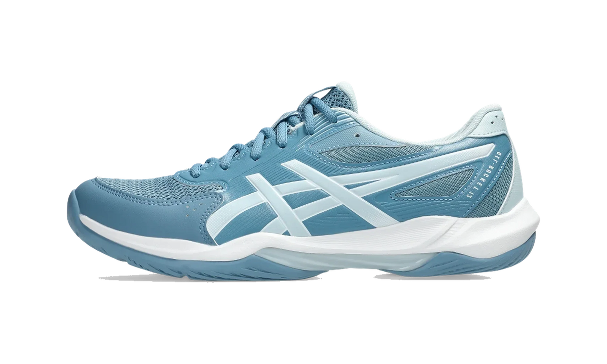 Overkicks - ASICS Gel-Rocket 12 Saba Blue Cool Grey (1071A116-401) - vista lateral