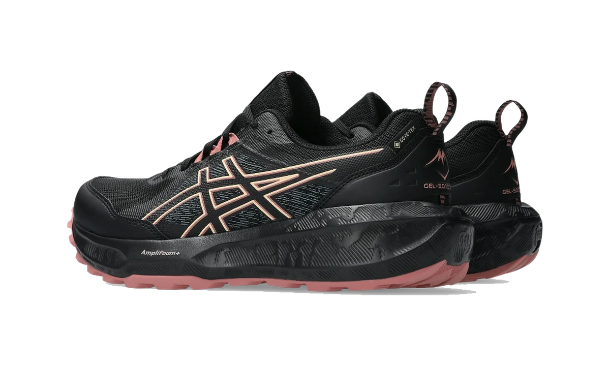 Overkicks - ASICS Gel-Sonoma 8 Gore-Tex Black Apricot Crush (Womens) (1012B770-004) - par completo